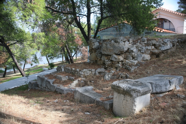 Archaeological excavation site alongside church of Ag. Nikolaos